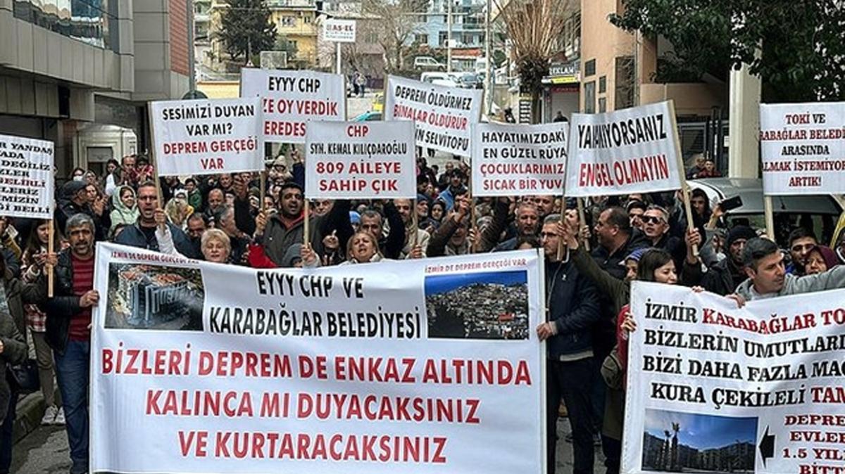 CHP'li belediyeye konut protestosu: Bizi, enkaz altnda kalnca m duyacaksnz"
