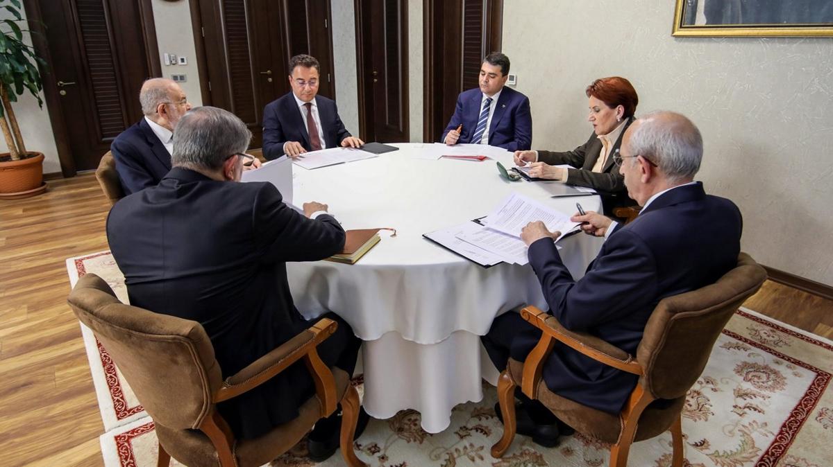HDP Y Parti CHP Altl masa fotoraflar resimleri
