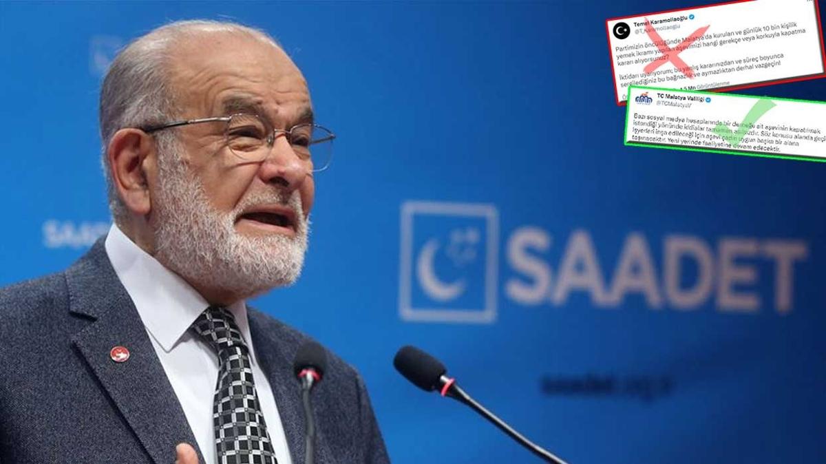 Karamollaolu'nun aevi iddialarn Valilik yalanlad... "Tamamen aslszdr"