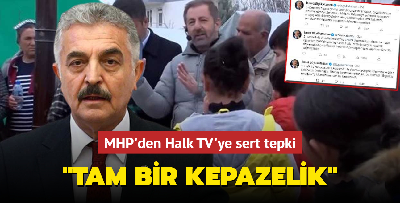 MHP'den Halk TV'ye sert tepki... "Tam bir kepazelik"