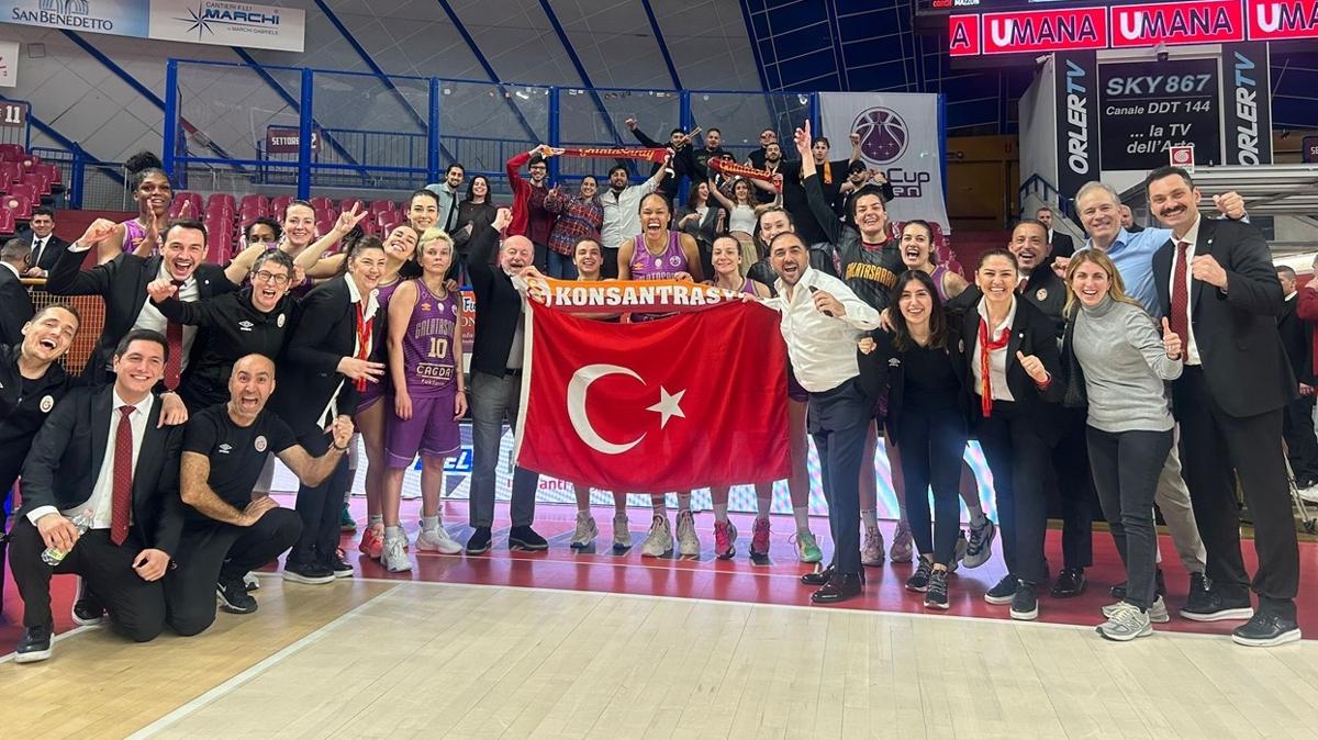 Galatasaray Kadınlar Eurocup'ta finalde Mağlubiyete rağmen tur geldi