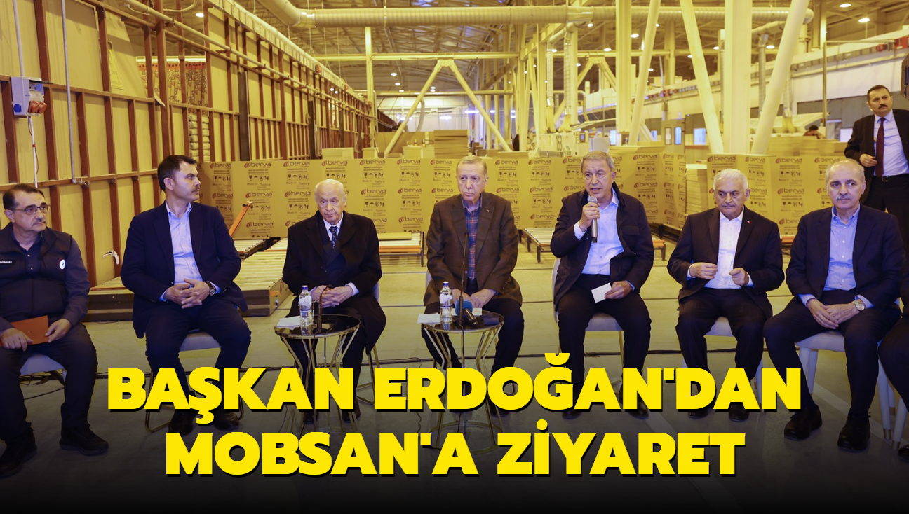 Bakan Erdoan'dan Antakya Mobilyaclar htisas Sanayi Sitesi'ne ziyaret... alanlarla bir araya geldi
