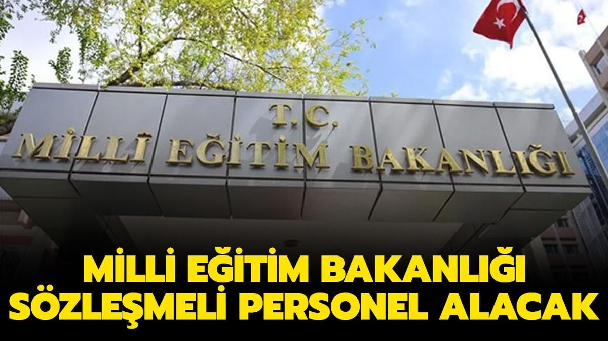 Milli Eitim Bakanl szlemeli personel alacak