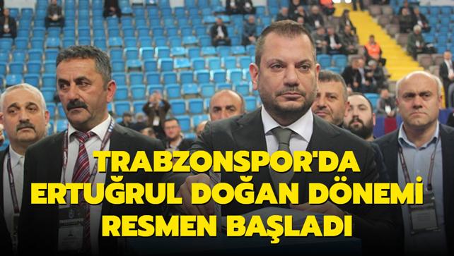 Trabzonspor'da Erturul Doan dnemi resmen balad