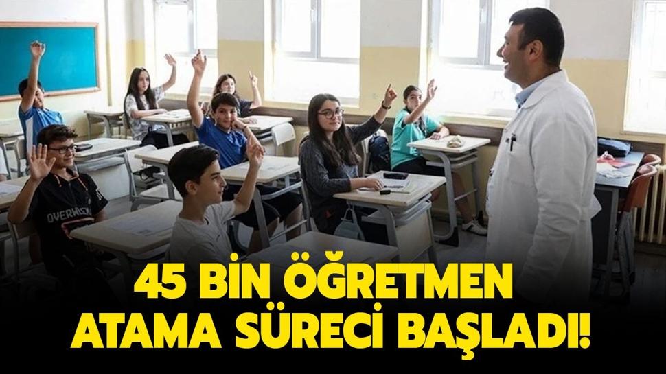 45 bin ��retmen atamas� i�in start verildi! ��retmen atama ba�vurusu nas�l yap�l�r? Son g�n ne zaman?