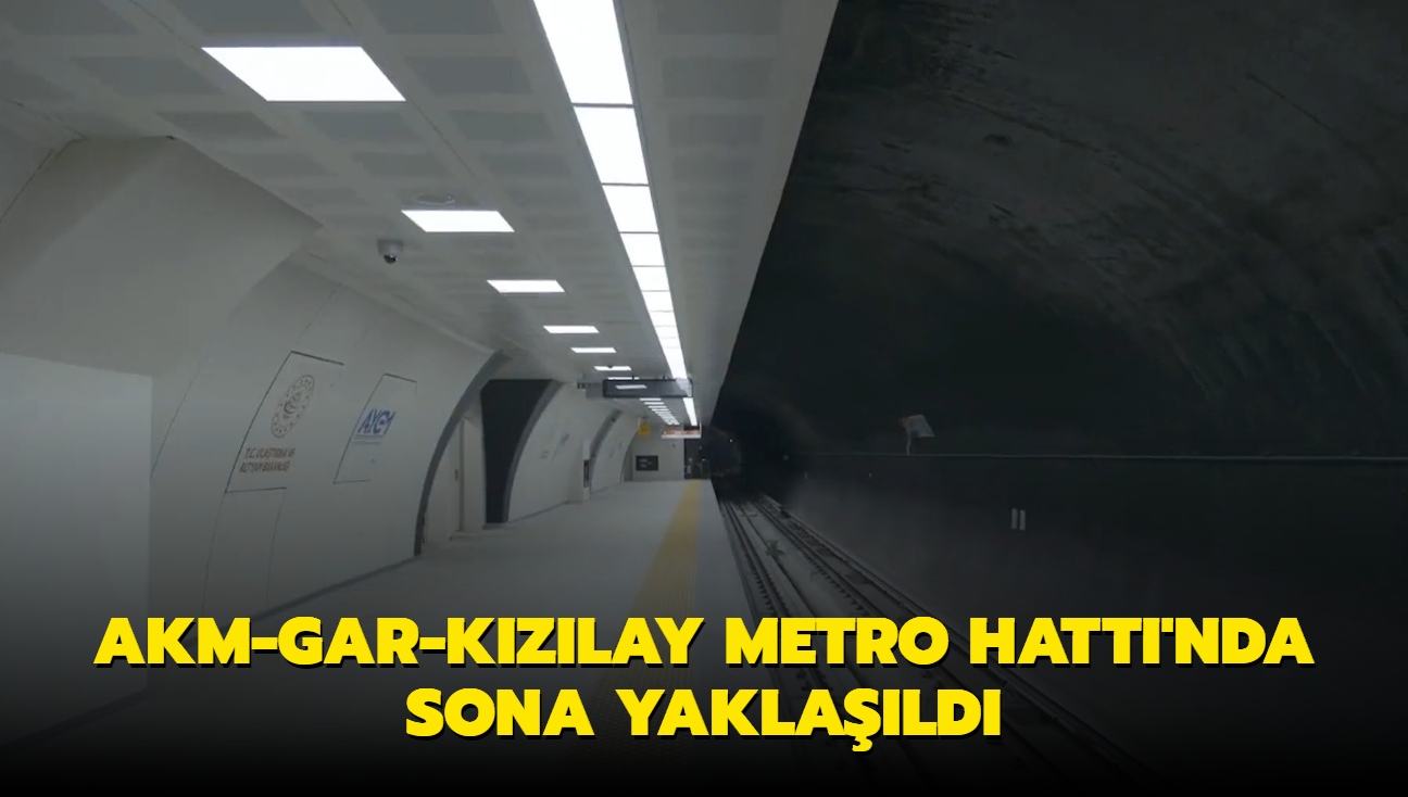 AKM-Gar-K�z�lay Metro Hatt�'nda sona yakla��ld�