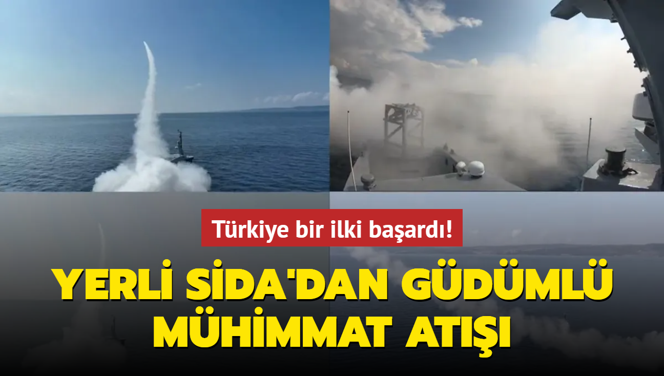 T�rkiye bir ilki ba�ard�! Yerli S�DA'dan g�d�ml� m�himmat at���