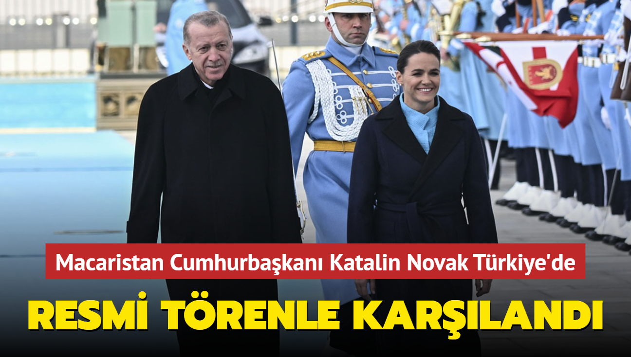 Macaristan Cumhurbakan Katalin Novak Trkiye'de... Resmi trenle karland