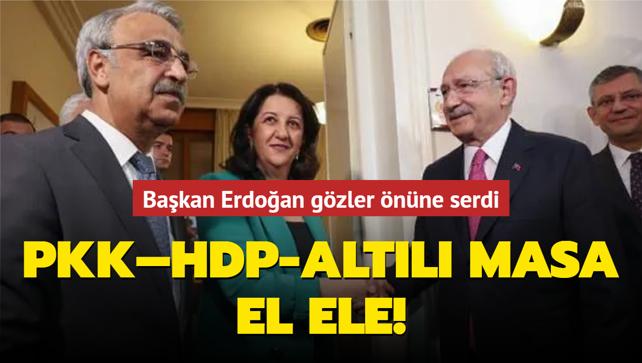 PKK HDP-Altılı Masa el ele Başkan Erdoğan gözler önüne serdi