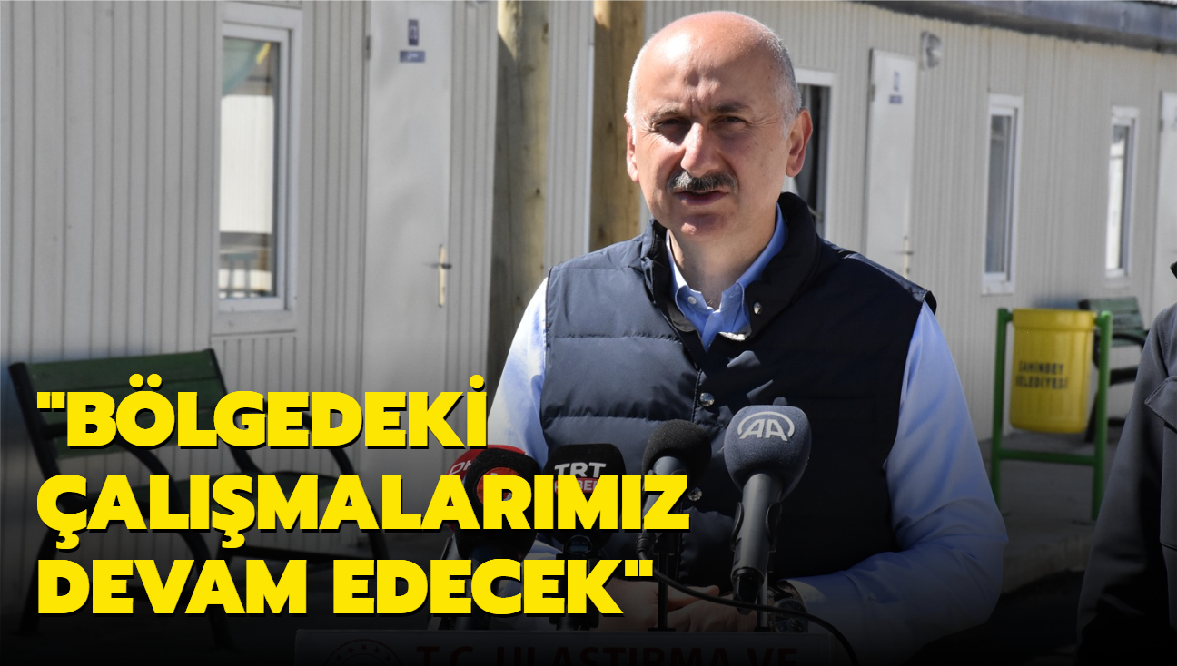 Bakan Karaismailolu Adyaman'da... "Blgedeki almalarmz devam edecek"