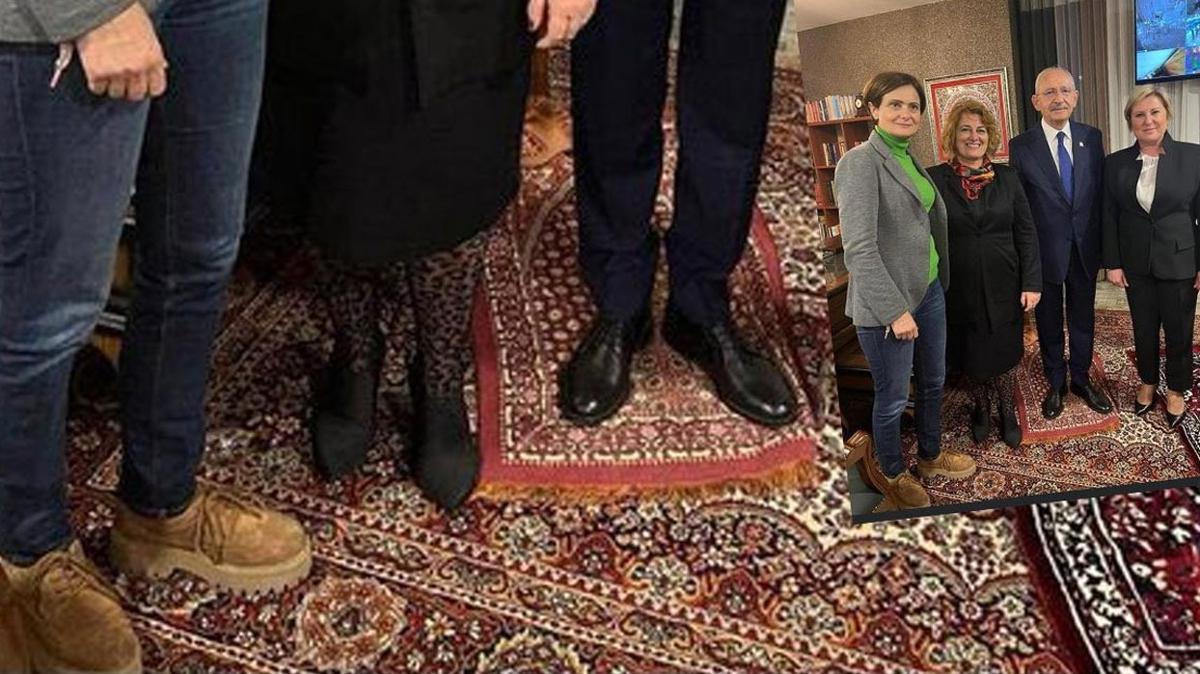 Kemal Kılıçdaroğlu'ndan seccade üzerinde ayakkabıyla poz! Sosyal medyada  büyük tepki çekti