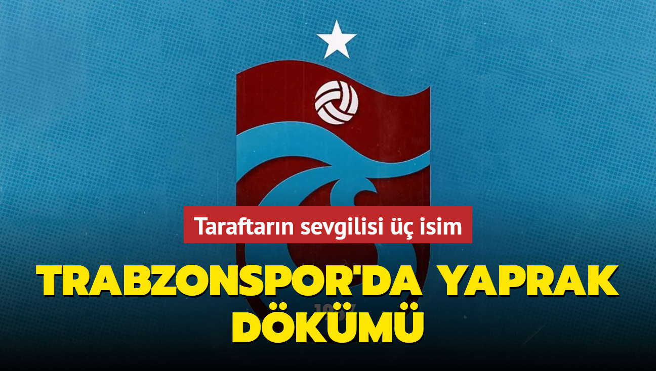 Trabzonspor'da yaprak dkm