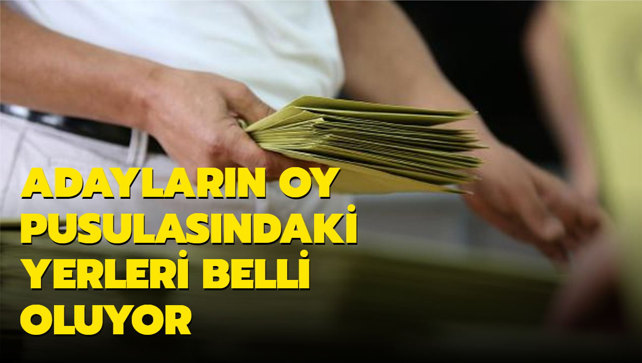 YSK'da kura ekilecek! Adaylarn oy pusulasndaki yerleri belli oluyor