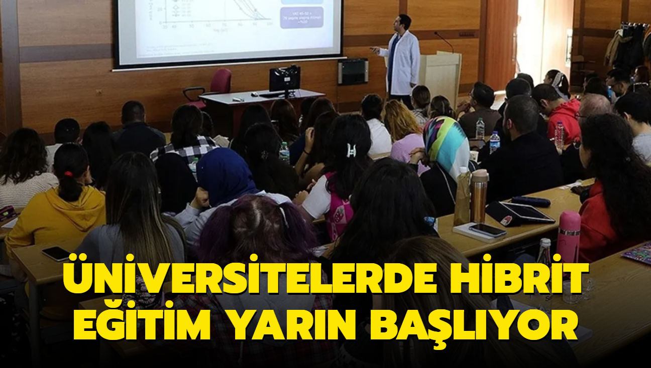 niversitelerde hibrit eitim yarn balyor