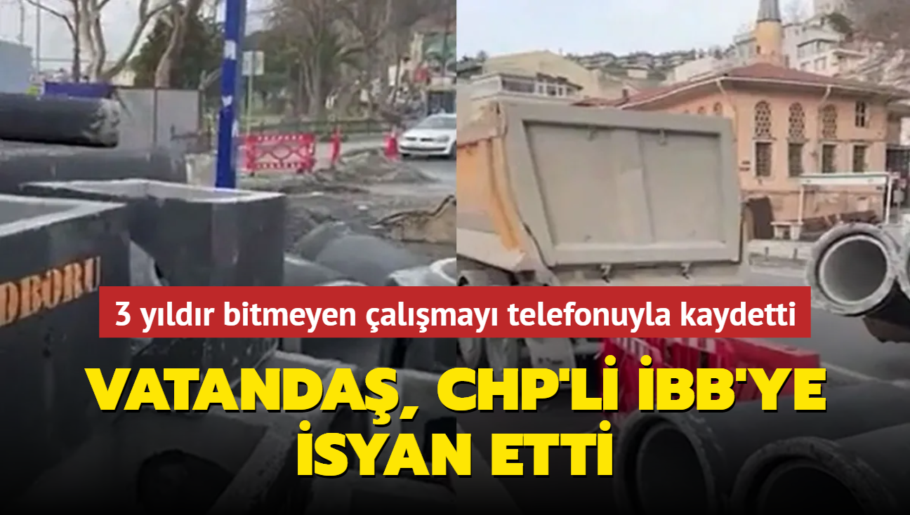 Vatanda, CHP'li BB'ye isyan etti... 3 yldr bitmeyen almay telefonuyla kaydetti 