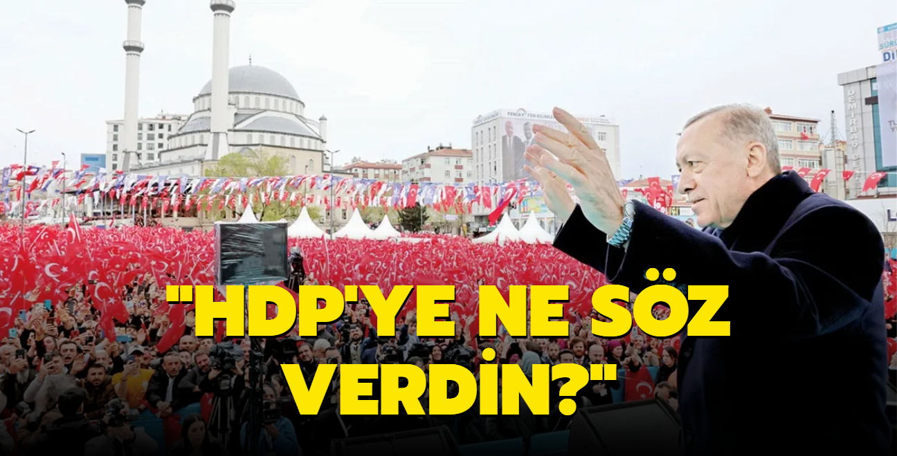 HDP'ye ne sz verdin"