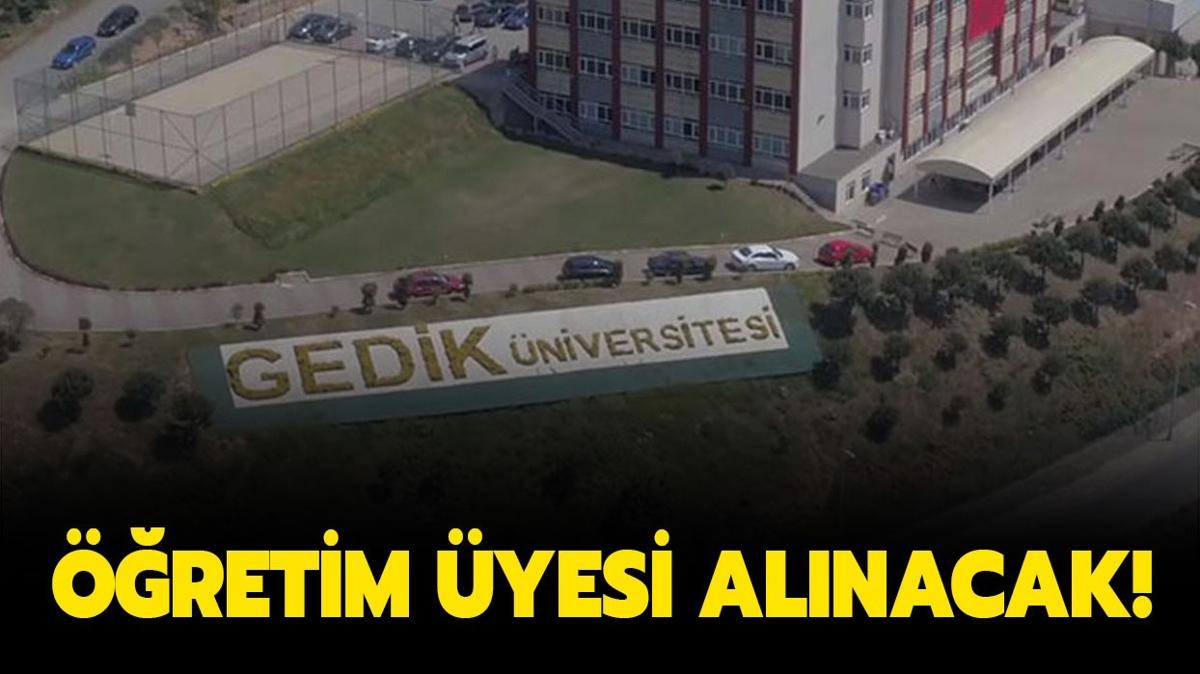 Gedik niversitesi retim yesi alacak!