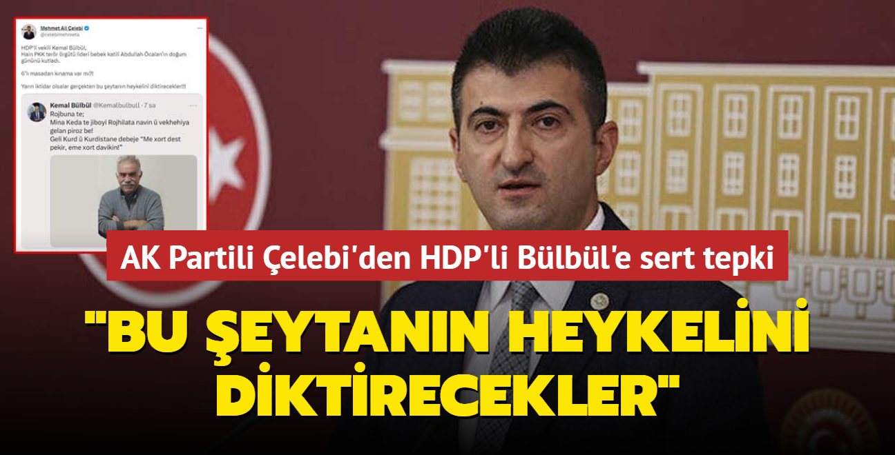 AK Partili elebi'den HDP'li Blbl'e sert tepki... "Bu eytann heykelini diktirecekler"