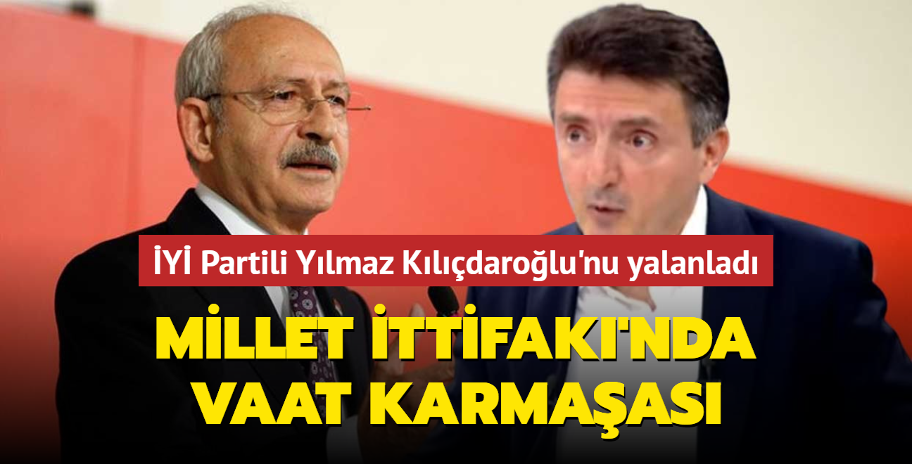 Millet ttifak'nda vaat karmaas... Y Partili Ylmaz Kldarolu'nu yalanlad