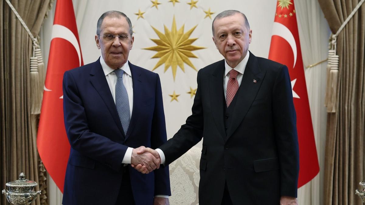 Bakan Erdoan, Rusya Dileri Bakan Lavrov'u kabul etti