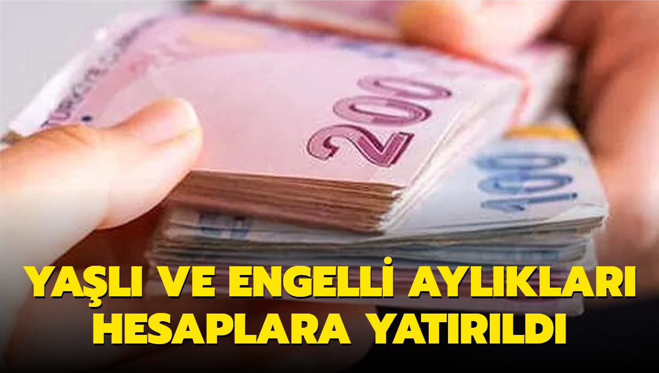 Bakan Yank'tan yal ve engelli aylklarna ilikin aklama: 2,7 milyar lira hesaplara yatrdk