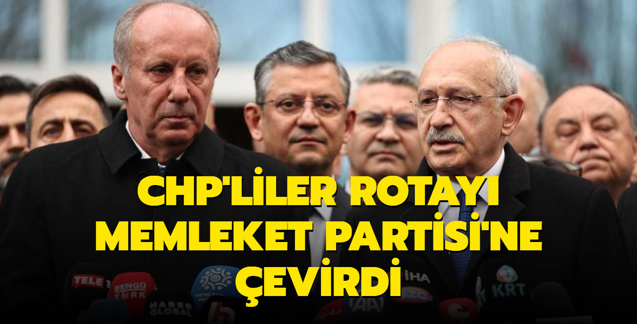 CHP'liler rotay Memleket Partisi'ne evirdi