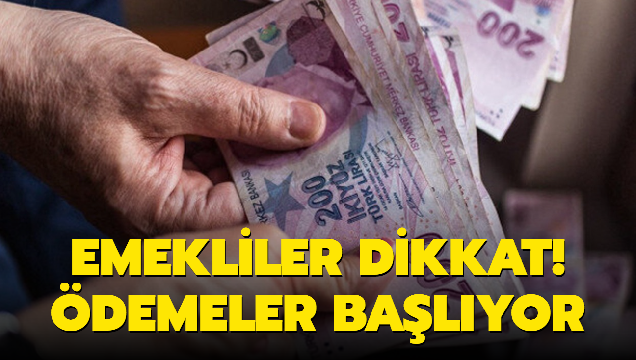 Emekliler dikkat! demeler balyor