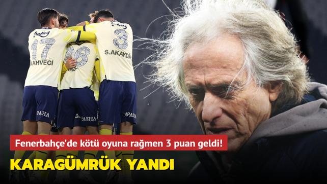 Karagmrk yand! Fenerbahe'de kt oyuna ramen 3 puan geldi