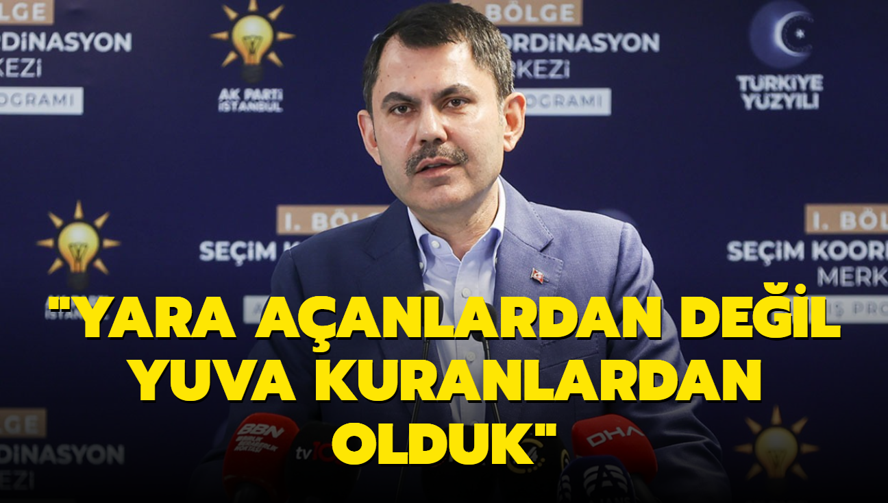 "Yara aanlardan deil yuva kuranlardan olduk"