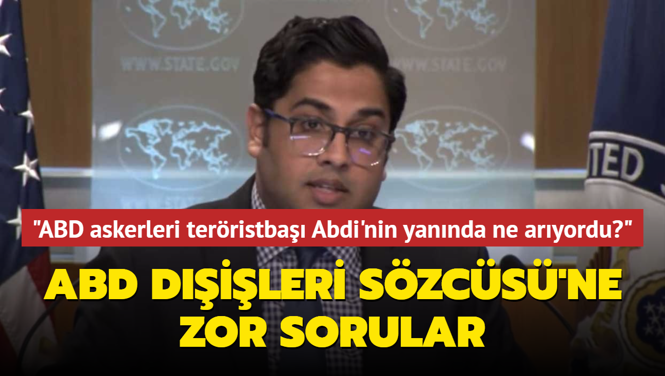 ABD Dileri Szcs'ne zor sorular... "ABD askerleri terristba Abdi'nin yannda ne aryordu""