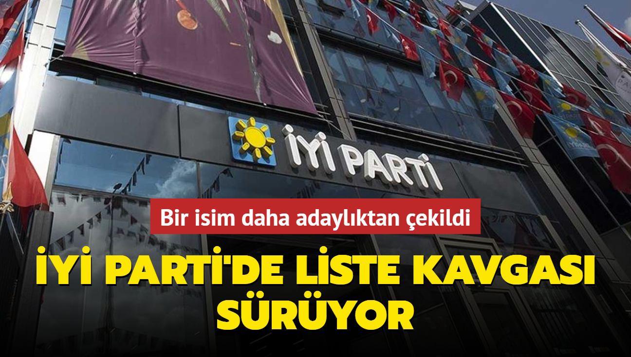 Y Parti'de liste kavgas sryor... Bir isim daha adaylktan ekildi