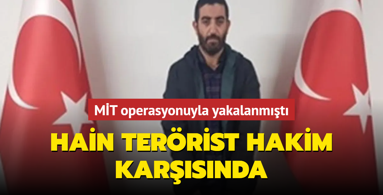 MT operasyonuyla yakalanmt... Hain terrist hakim karsnda