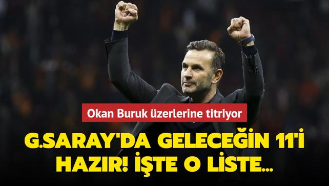 Okan Buruk zerlerine titriyor! Galatasaray'da gelecein 11'i hazr: te o yldzlar