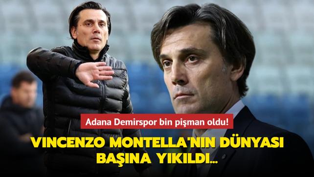 Vincenzo Montella'nn dnyas bana ykld! Adana Demirspor bin piman oldu