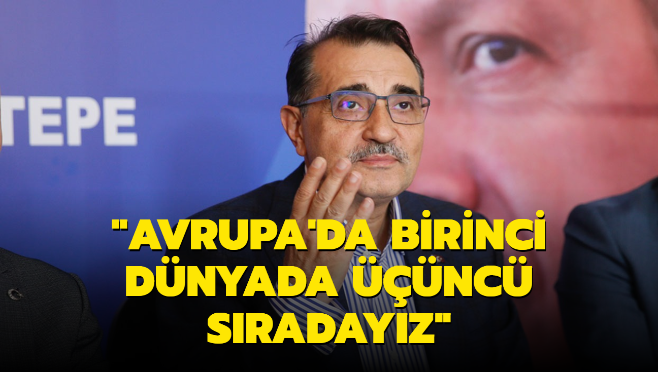 "Avrupa'da birinci dnyada nc sradayz"