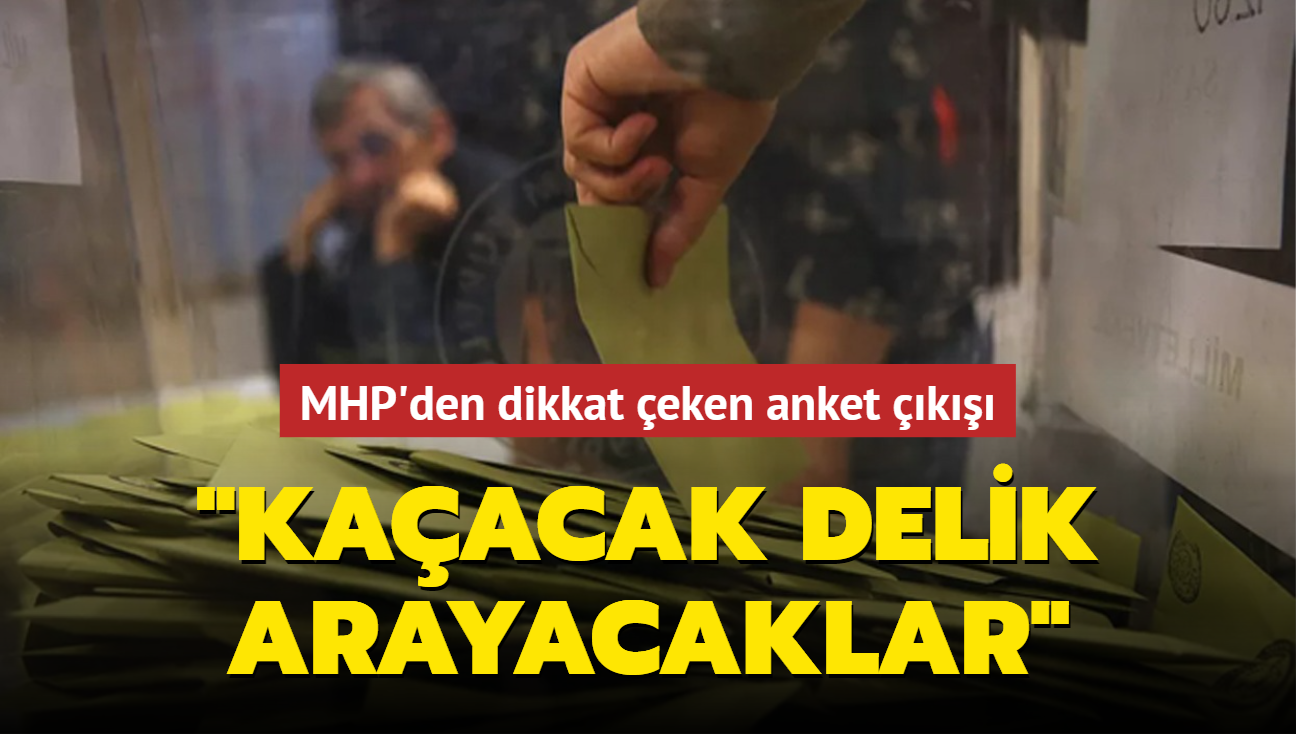 MHP'den dikkat eken anket k: Kaacak delik arayacaklar