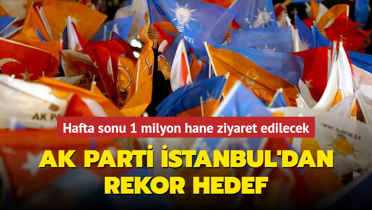 AK Parti stanbul'dan rekor hedef... Hafta sonu 1 milyon hane ziyaret edilecek