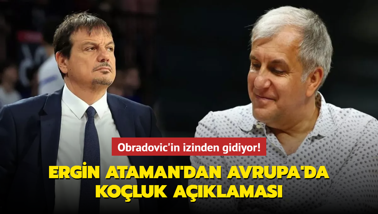 Ergin Ataman'dan Avrupa'da koluk aklamas! Obradovic'in izinden gidiyor