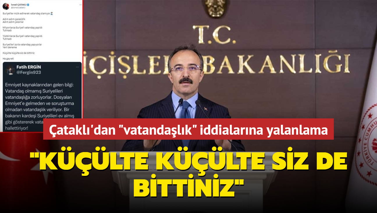 ileri Yardmcs atakl'dan "Suriyelilere vatandalk veriliyor" iddialarna tepki... "Klte klte siz de bittiniz"