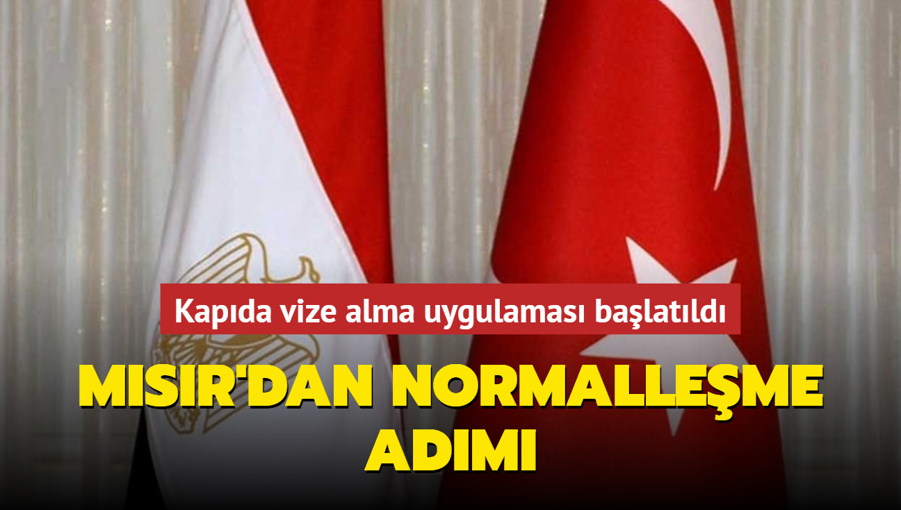 Msr'dan normalleme adm... Kapda vize alma uygulamas balatld