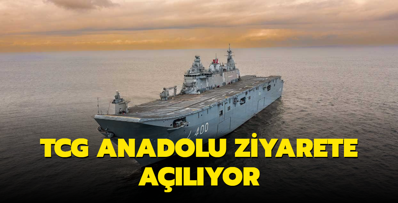 TCG Anadolu ziyarete alyor