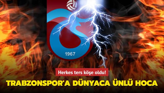 Trabzonspor'a dnyaca nl hoca! Herkes ters ke oldu...