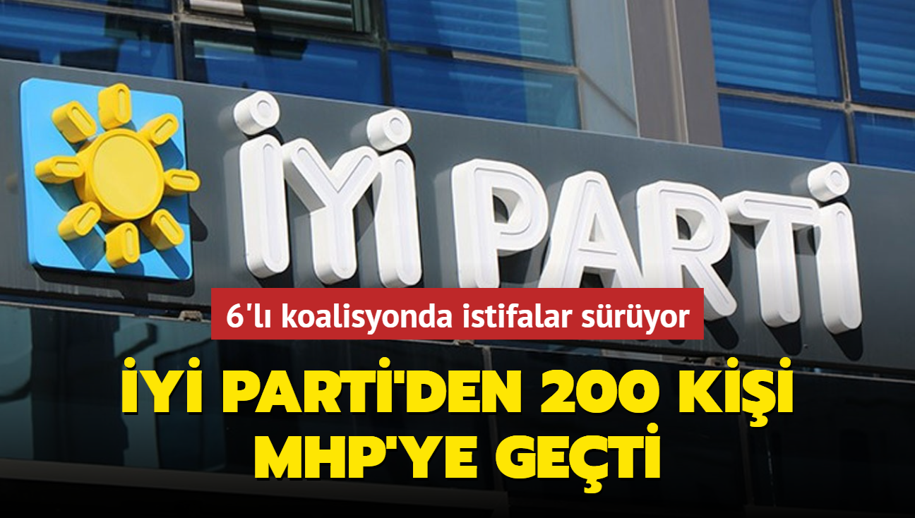 6'l koalisyonda istifalar sryor... Y Parti'den 200 kii MHP'ye geti