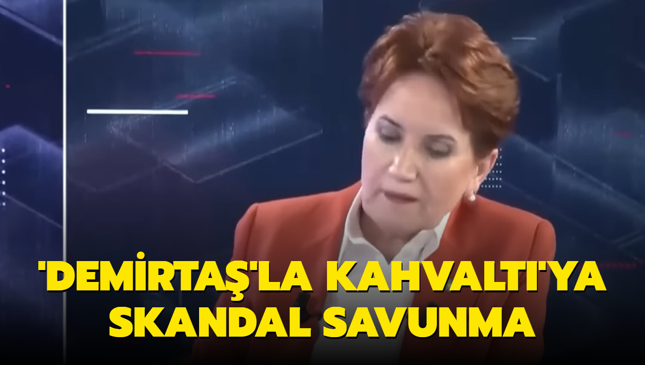 Akener'den 'Demirta'la kahvalt'ya skandal savunma