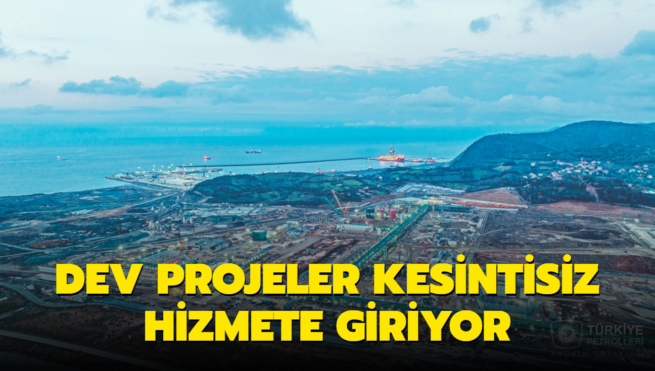 Dev projeler kesintisiz hizmete giriyor