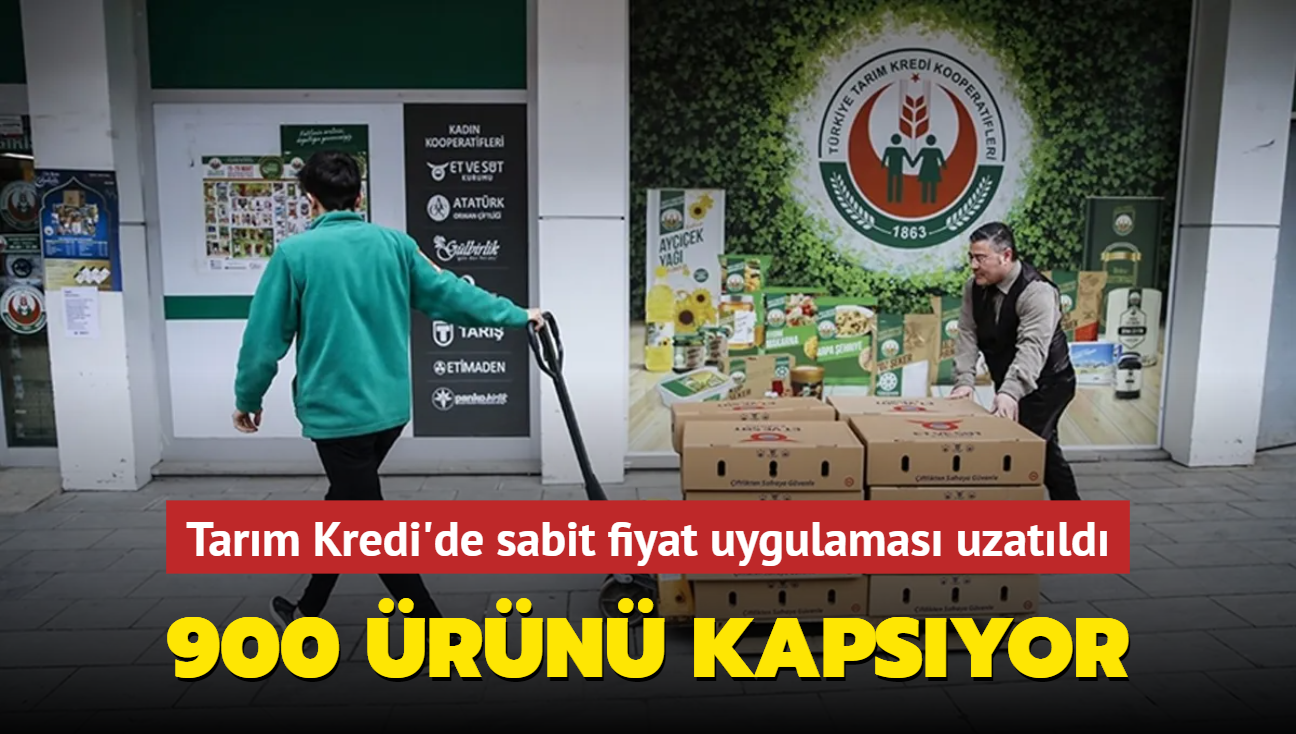 Tarm Kredi'de sabit fiyat uygulamas uzatld... 900 rn kapsyor