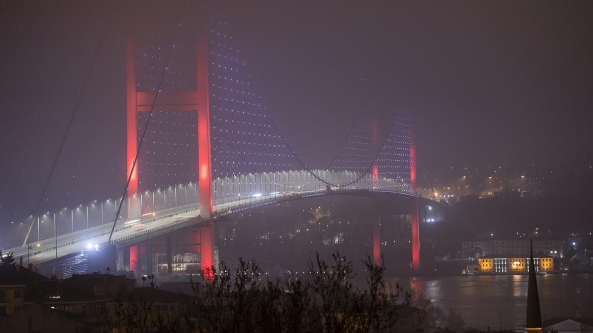 stanbul'da baz blgelerde sis etkili oldu 