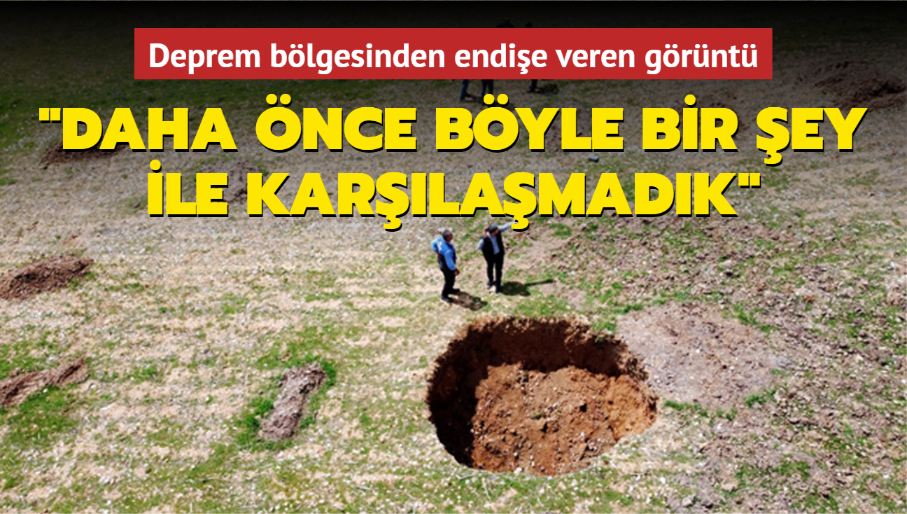 Deprem blgesinden endie veren grnt: Daha nce byle bir ey ile karlamadk