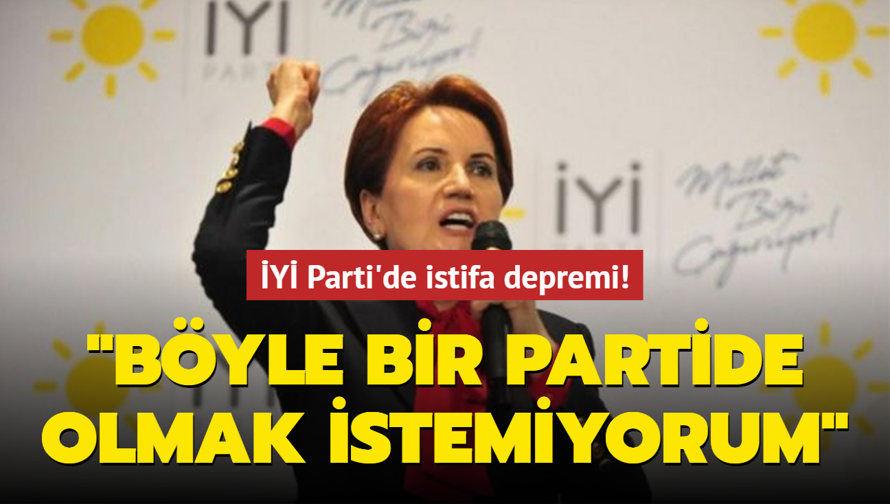 Y Parti'de istifa depremi: Byle bir partide olmak istemiyorum