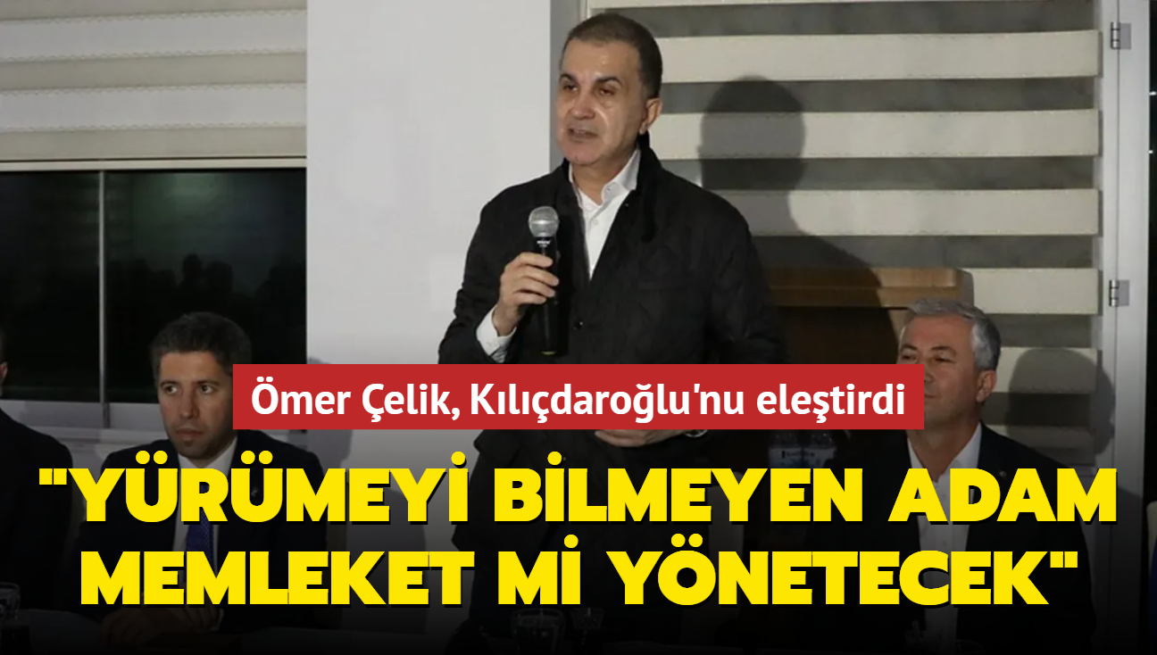 mer elik, Kldarolu'nu eletirdi... "Yrmeyi bilmeyen adam memleket mi ynetecek"